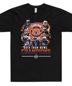 Offcial Auburn Tigers 2019 Iron Bowl Champions T-Shirt