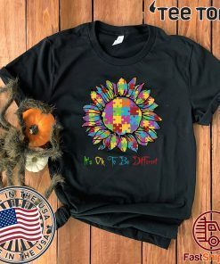 Autism Sunflower It’s Ok To Be Different Classic T-Shirt