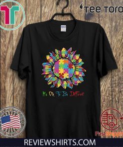 Autism Sunflower It’s Ok To Be Different Classic T-Shirt