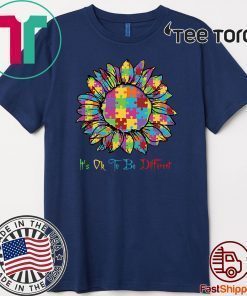 Autism Sunflower It’s Ok To Be Different Classic T-Shirt