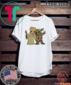 Baby Groot And Baby Yoda Friends 2020 T-Shirt