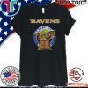 Baby Yoda Baltimore Ravens Logo Offcial T-Shirt