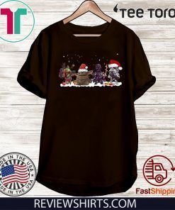 Baby Yoda Darth Vader R2D2 Boba Fett chibi christmas Shirt T-Shirt