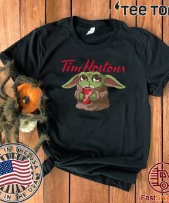Baby Yoda Drink Tim Hortons Tee Shirt