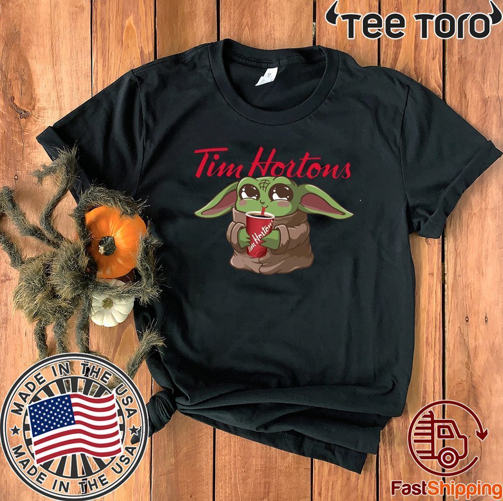 Baby Yoda Drink Tim Hortons Tee Shirt