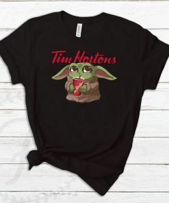 Baby Yoda Drink Tim Hortons Tee Shirt