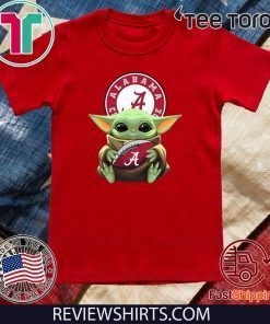Baby Yoda Hug Alabama Logo Classic T-Shirt