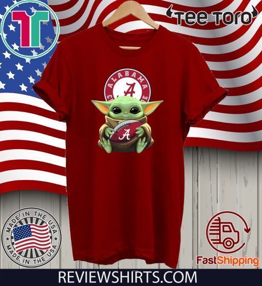 Baby Yoda Hug Alabama Logo Classic T-Shirt