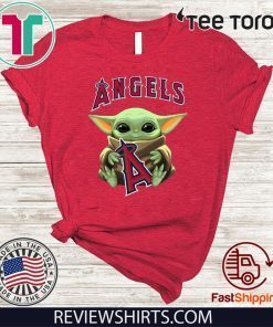 Baby Yoda Hug Angels Logo Offcial T-Shirt