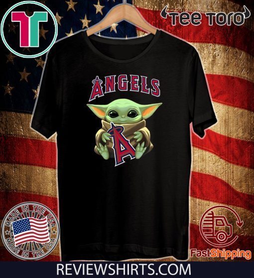 Baby Yoda Hug Angels Logo Offcial T-Shirt