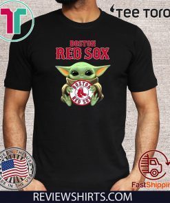 Original Baby Yoda Hug Boston RedSox T-Shirt