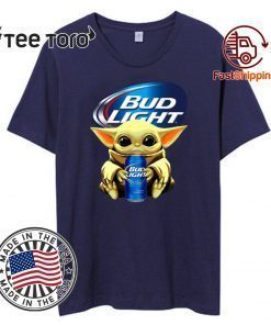 Baby Yoda Hug Bud Light Beer Original T-Shirt