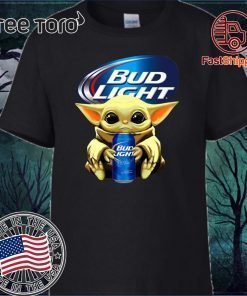 Baby Yoda Hug Bud Light Beer Original T-Shirt