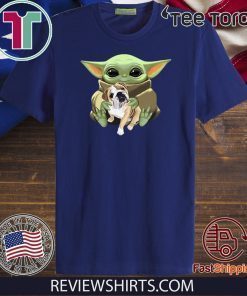 Baby Yoda Hug Bulldog Limited Edition T-Shirt