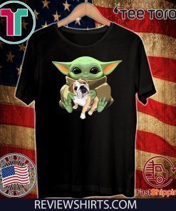 Baby Yoda Hug Bulldog Limited Edition T-Shirt