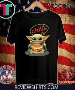 Offcial Baby Yoda Hug Chilis Burger Hot T-Shirt