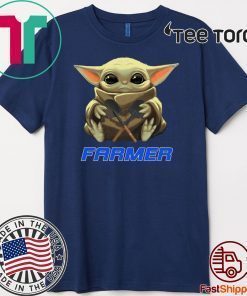 Baby Yoda Hug Farmer 2020 T-Shirt