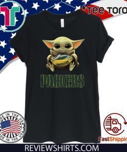 Original Baby Yoda Hug Green Bay Packers T-Shirt