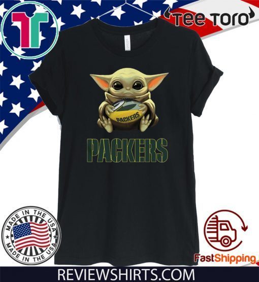 Original Baby Yoda Hug Green Bay Packers T-Shirt