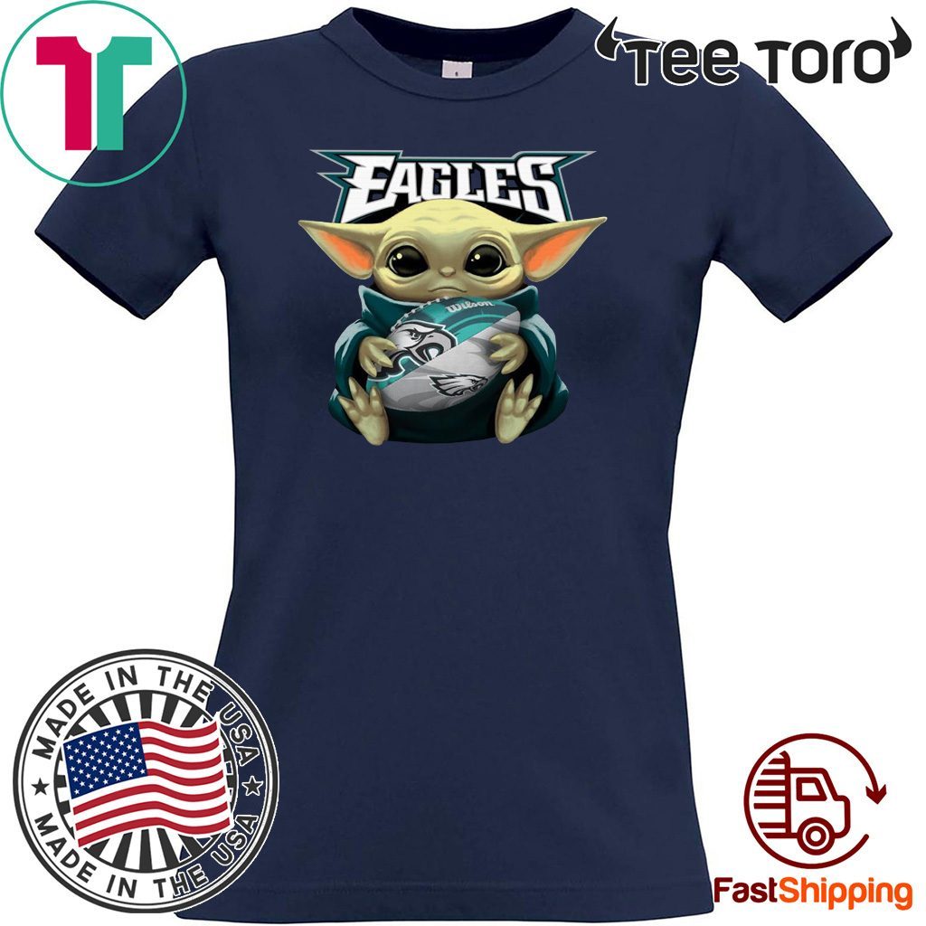 Baby Yoda Hug Philadelphia Eagles Limited Edition T-Shirt