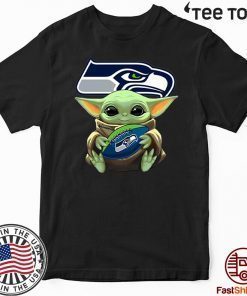Baby Yoda Hug Seattle Seahawks Unisex T-Shirt