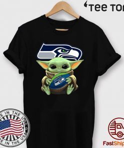 Baby Yoda Hug Seattle Seahawks Unisex T-Shirt