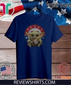 Baby Yoda Hug Texas Rangers 2020 T-Shirt