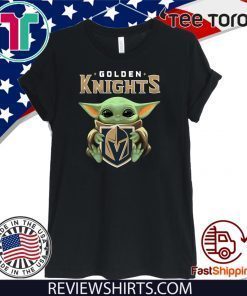 Baby Yoda hug Golden Knights Limited Edition T-Shirt