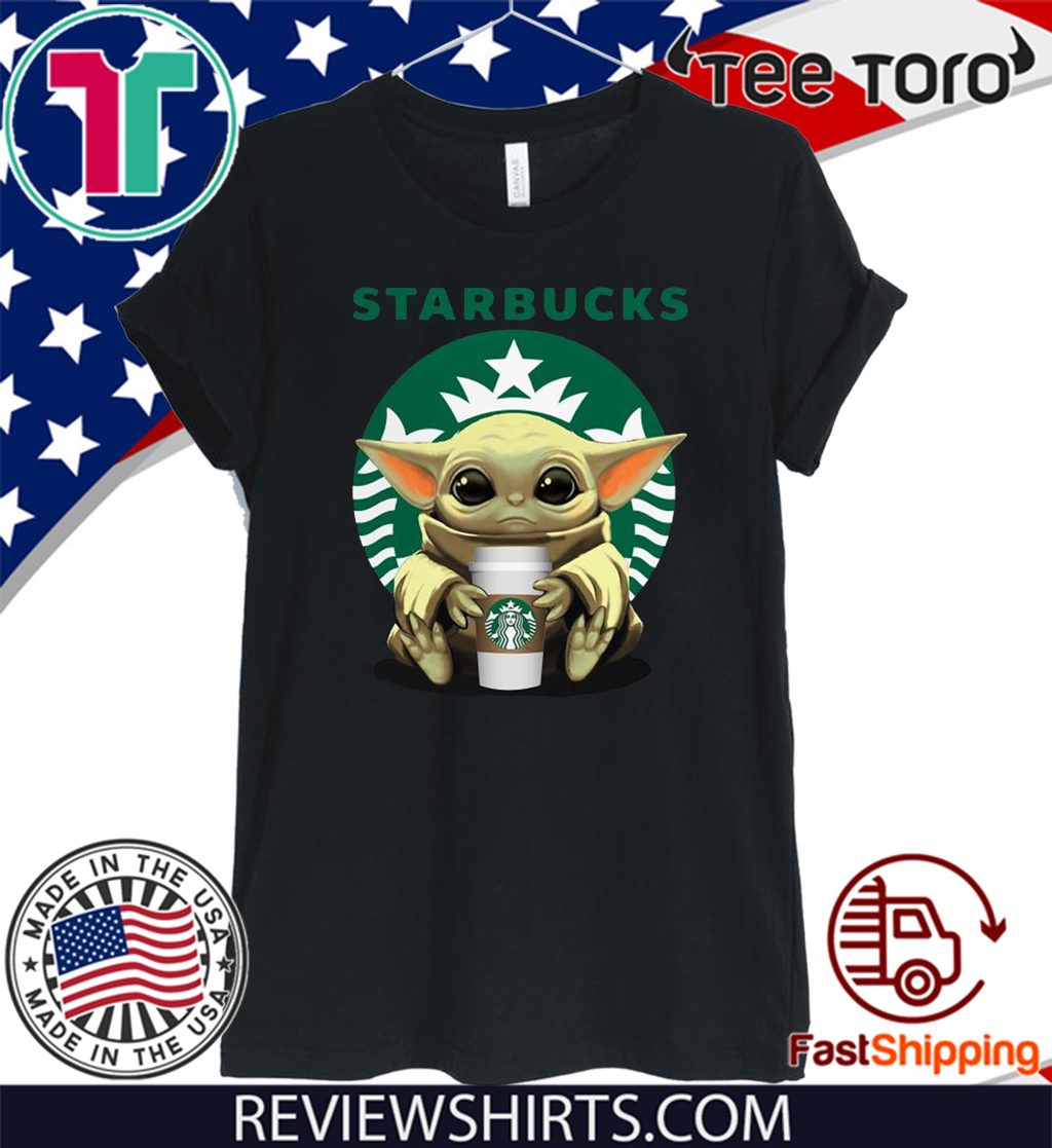 Baby Yoda hug Starbucks Limited Edition T-Shirt