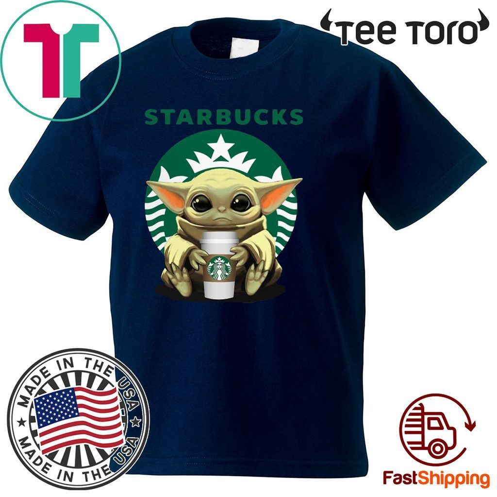 Baby Yoda hug Starbucks Limited Edition T-Shirt