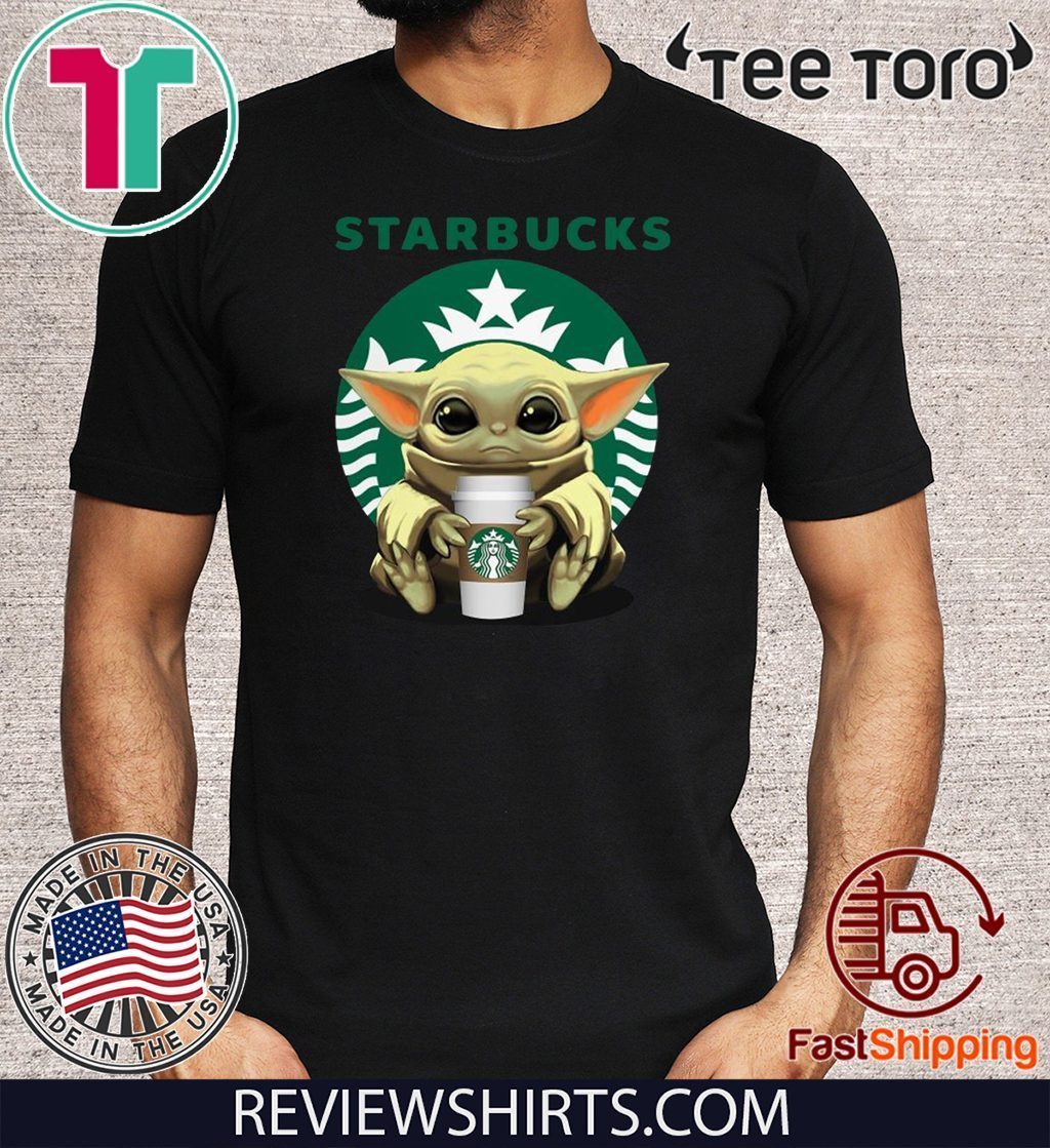Baby Yoda hug Starbucks Limited Edition T-Shirt