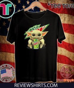Baby Yoda hugging Mtn Dew Unisex T-Shirt