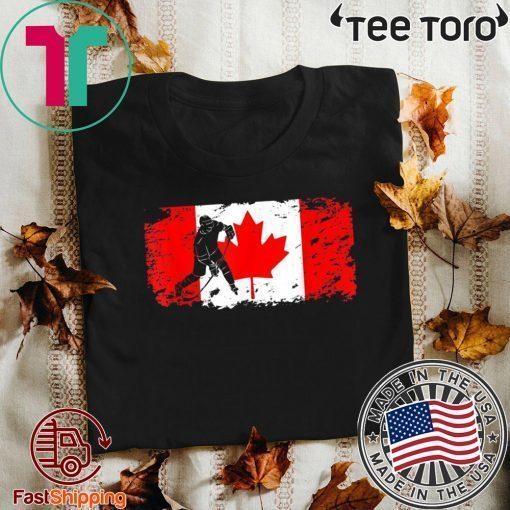 Canada Flag Ice Hockey Player Costume Canadian Shirt T-Shirt