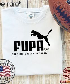 GOOD CAT IS JUST A LIFT AWAY T SHIRT FUPA