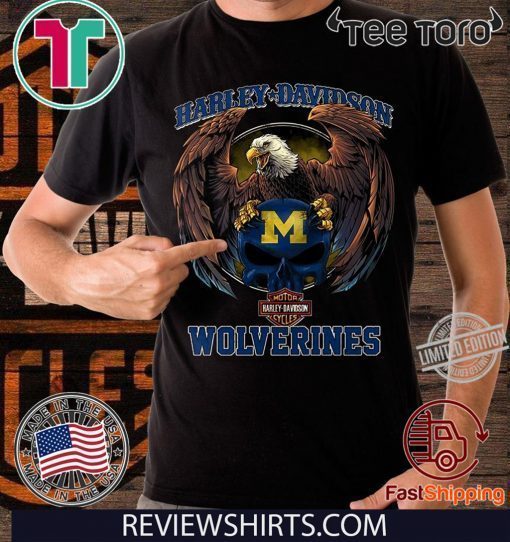 Harley Davidson Wolverines Shirt T-Shirt