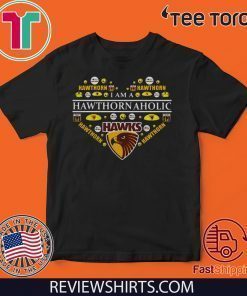 Hawthorn Football Club Hawthorn Aholic Heart 2020 T-Shirt