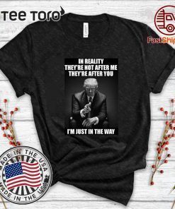 In Reality They're Not After Me They're After You Trump Impeachment President T-Shirt