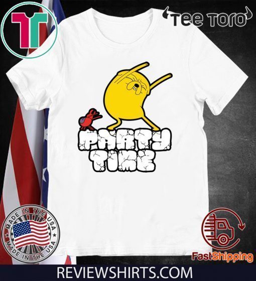 Jake the Dog Party Adventure Time Offcial T-Shirt