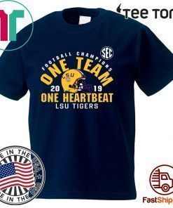 LSU Sec Championship 2019 One Team One Heartbeat For T-Shirt