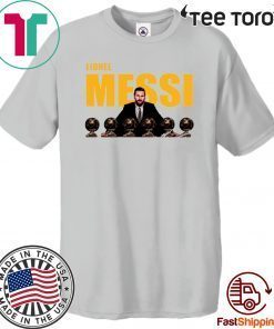 Lionel Messi sixth Golden Ball signature Limited Edition T-Shirt