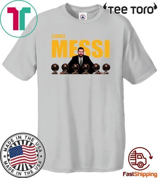 Lionel Messi sixth Golden Ball signature Limited Edition T-Shirt