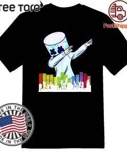 Marshmallow Dancing DJ City For T-Shirt