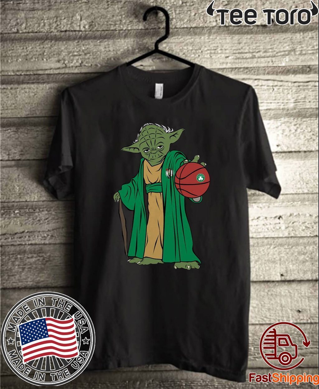 Master Yoda Boston Celtics Offcial T-Shirt