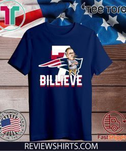 New England Patriots 7 Billieve vs Buffalo Bills Hot T-Shirt