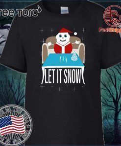 Offcial Walmart Cocaine Santa Let It Snow T Shirt