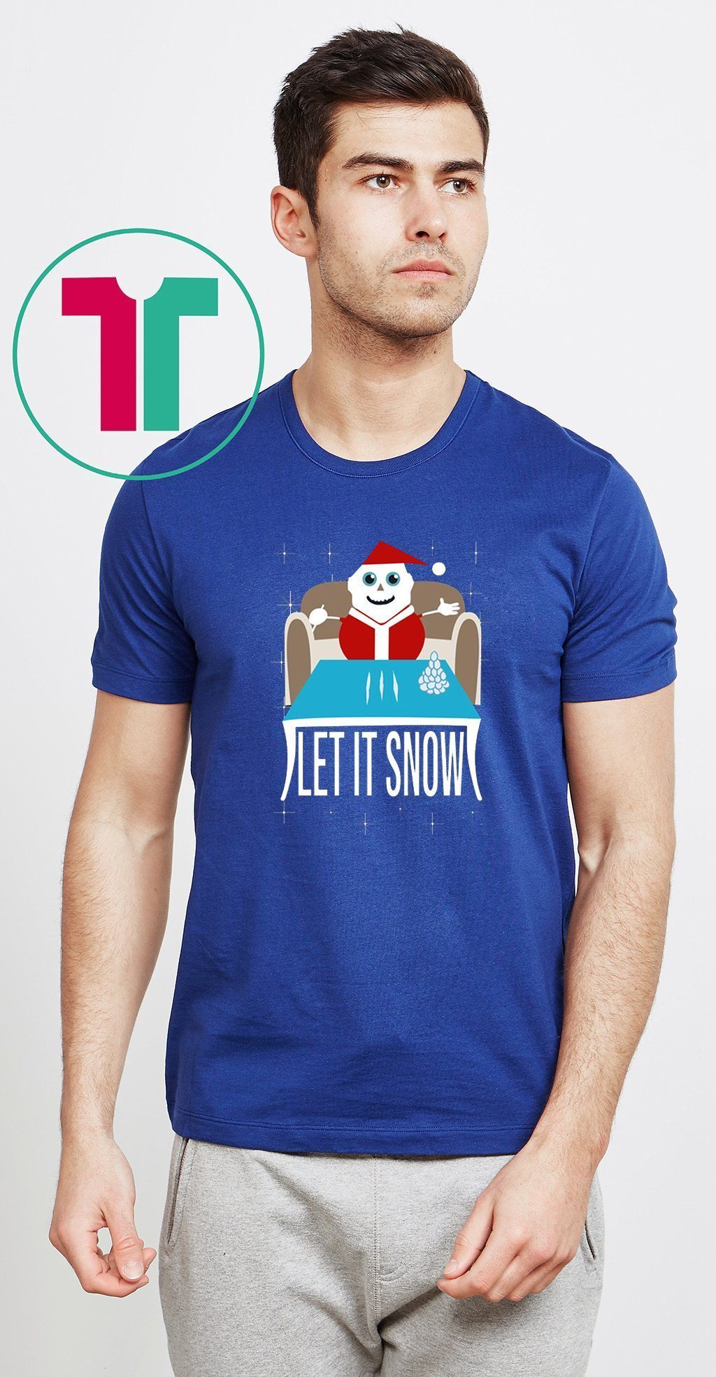 Offcial Walmart Cocaine Santa Let It Snow T Shirt