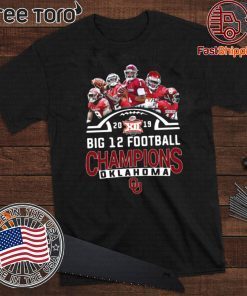 Oklahoma Sooners signatures Big 12 Football Champions 2019 Limited Edition T-Shirt