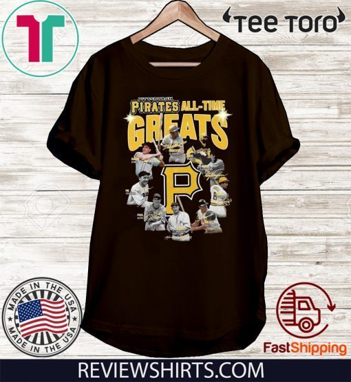 Pittsburgh Pirates all time great players signatures Offcial T-Shirt