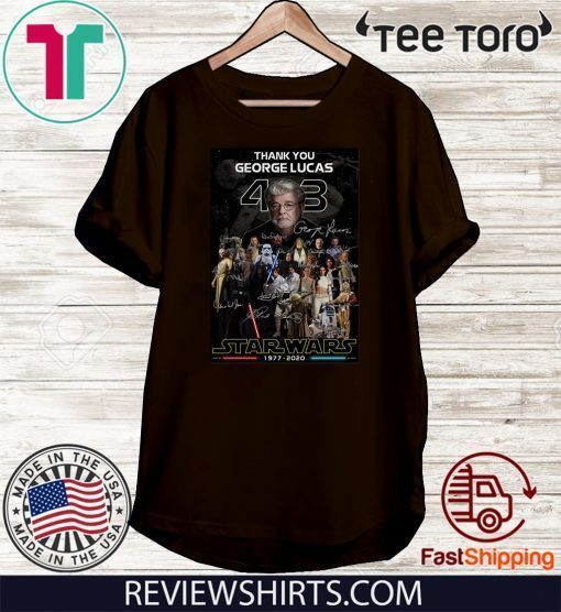 Thank you George Lucas 43 years of Star Wars signature poster Original T-Shirt