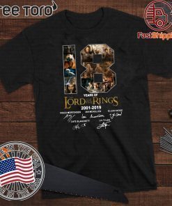 The Lord Of The Rings 18 Years Anniversary Offcial T-Shirt